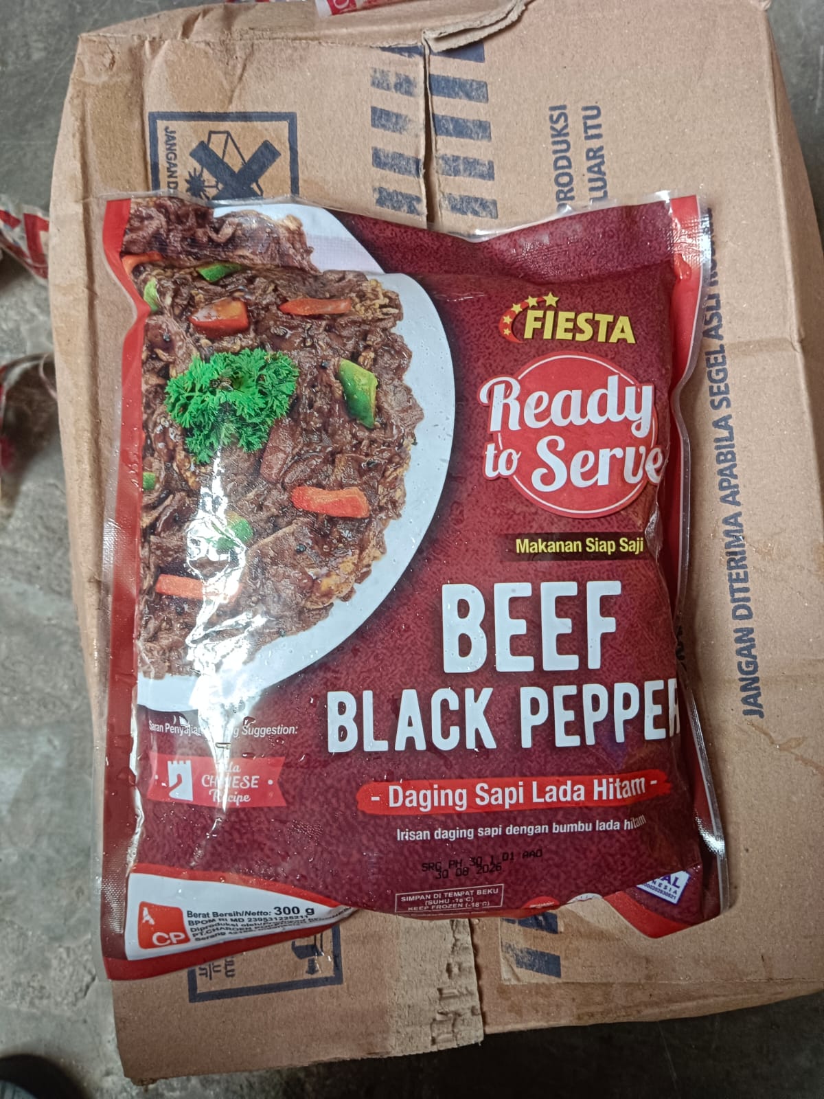 Fiesta Beef Black Pepper 300 Gram Ready To Serve