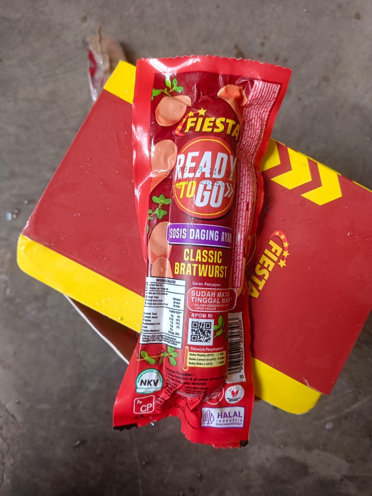 Fiesta Sosis Ayam Clasic Bratwurst  65 Gr Ready To Go