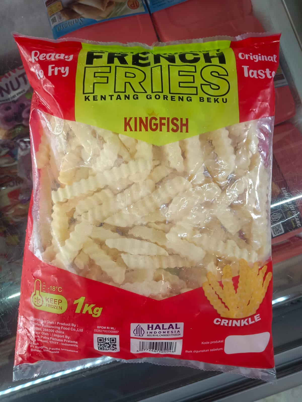 Kingfish Kentang Goreng Crinkle 1 Kg French Fries