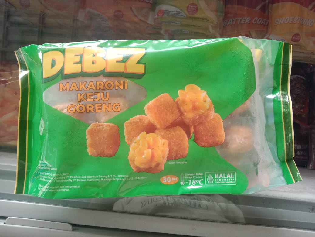 Debez Makaroni Keju Goreng Isi 30 Pcs Mac & Cheese Frozen