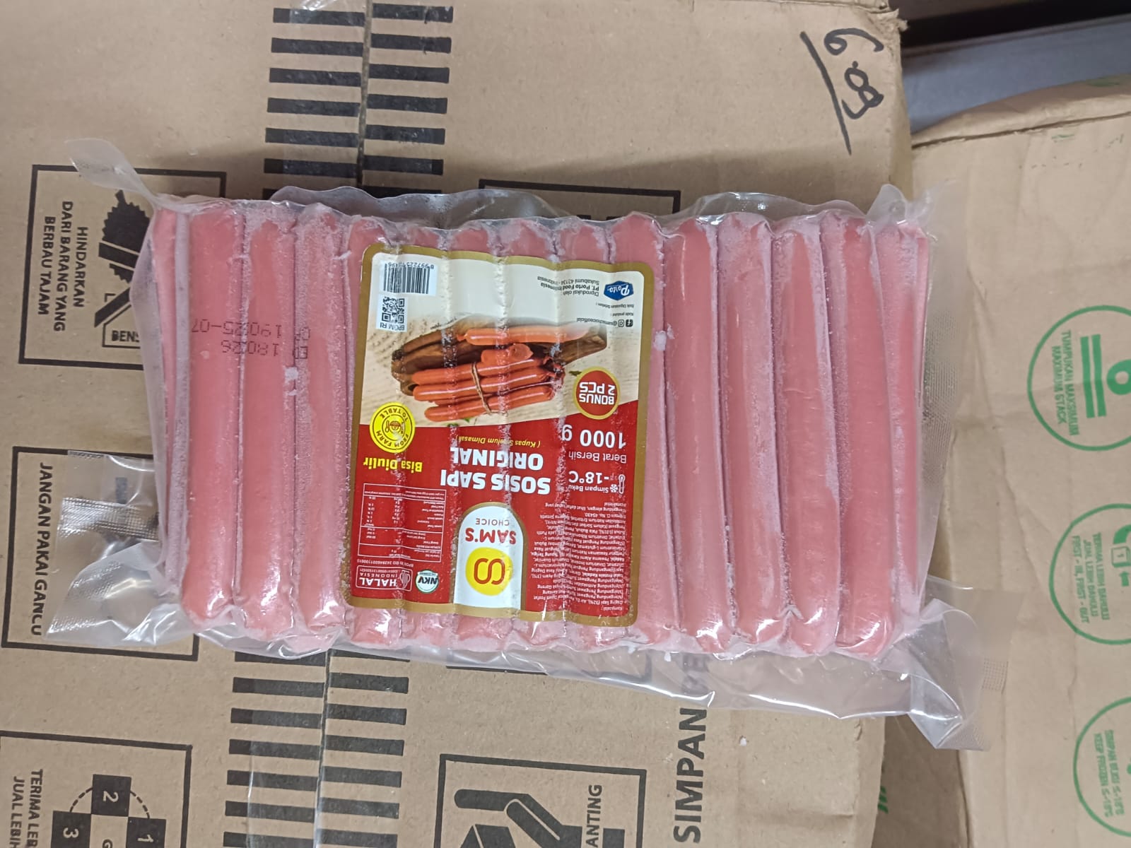 Sams Choice Sosis Sapi Original Ulir 1 Kg