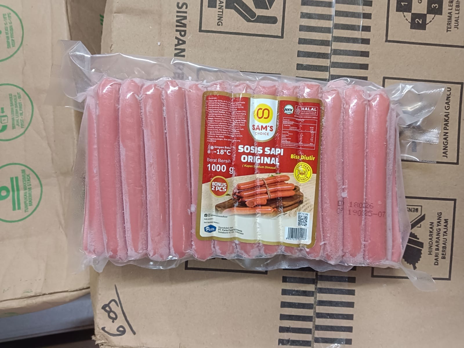 Sams Choice Sosis Sapi Original Ulir 1 Kg