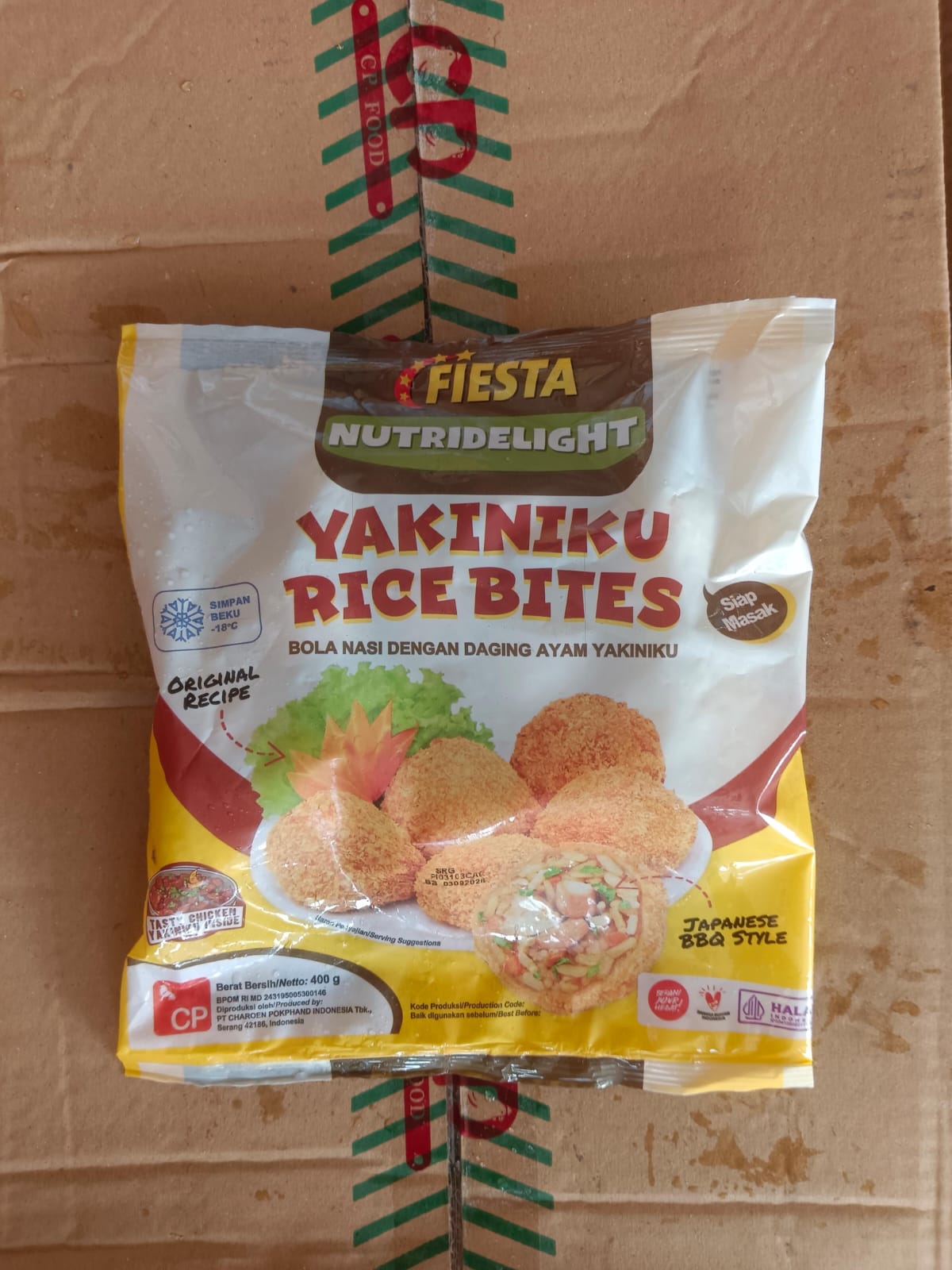 Fiesta Yakiniku Rice Bites 400 Gram Bola Nasi Ayam Yakiniku
