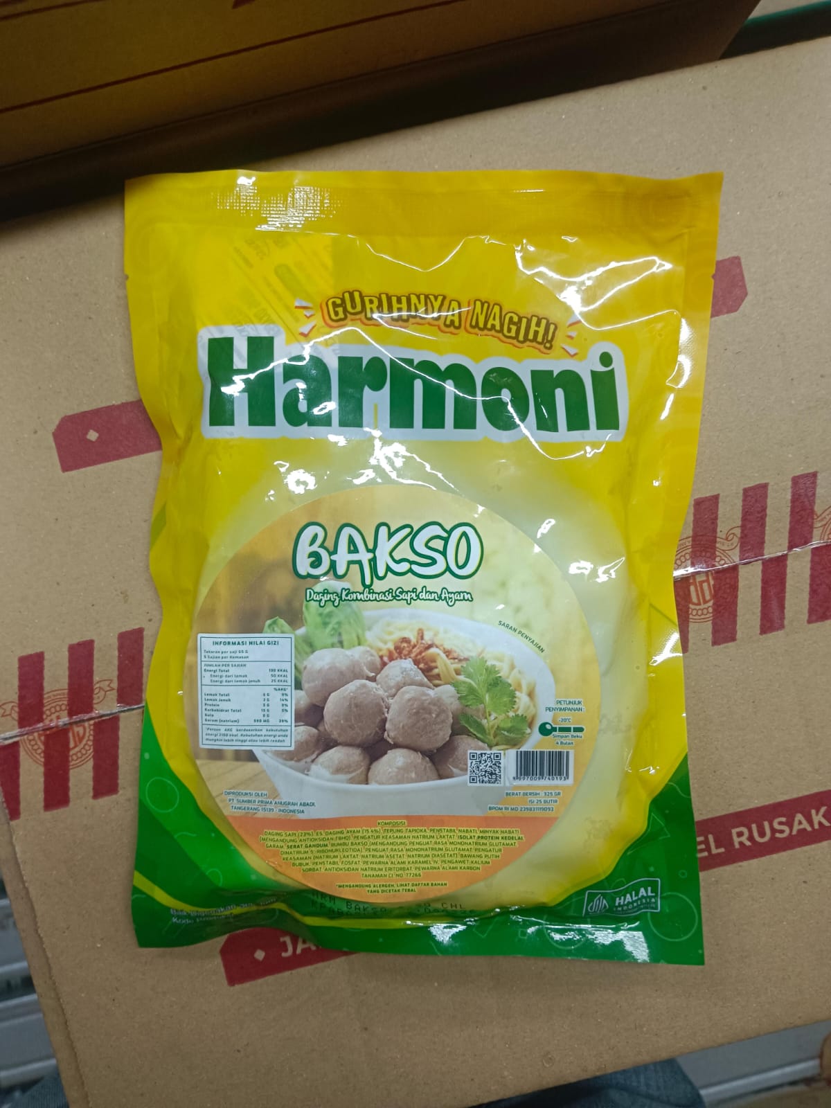 Harmoni Bakso Sapi & Ayam Kombinasi Isi 25 Pcs 325 Gram