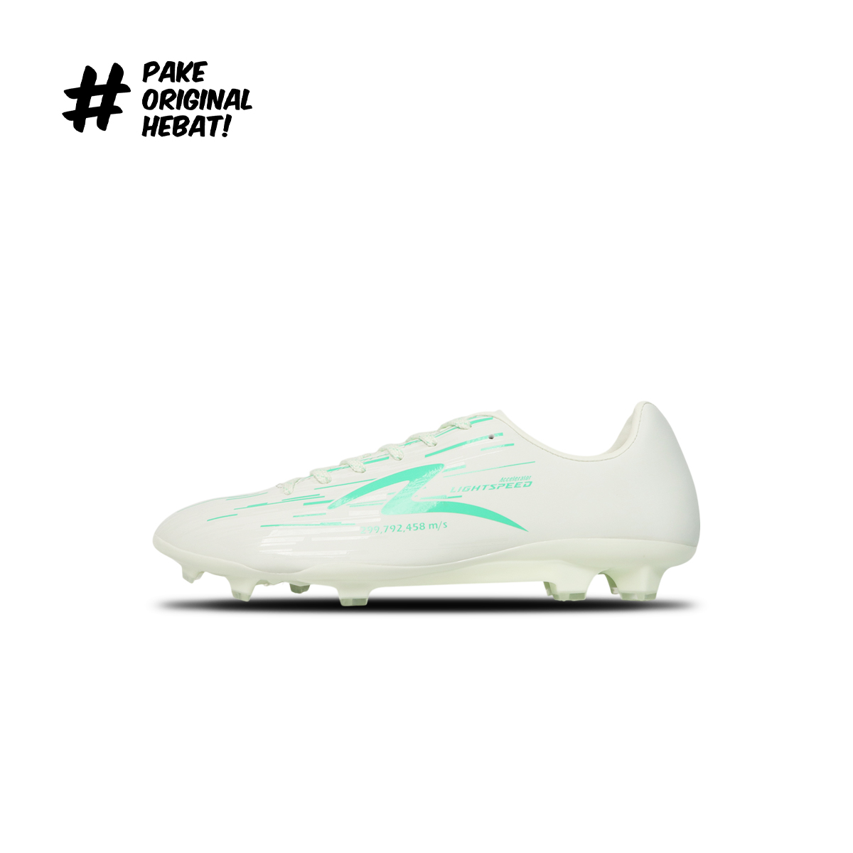 Specs Sepatu Bola Lightspeed Reborn FG - Lightest Sky/Green Bug