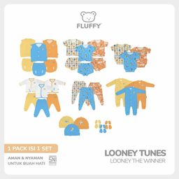 FLUFFY Paket Lengkap Looney The Winner (33 Pcs) PNBL NEWBORN