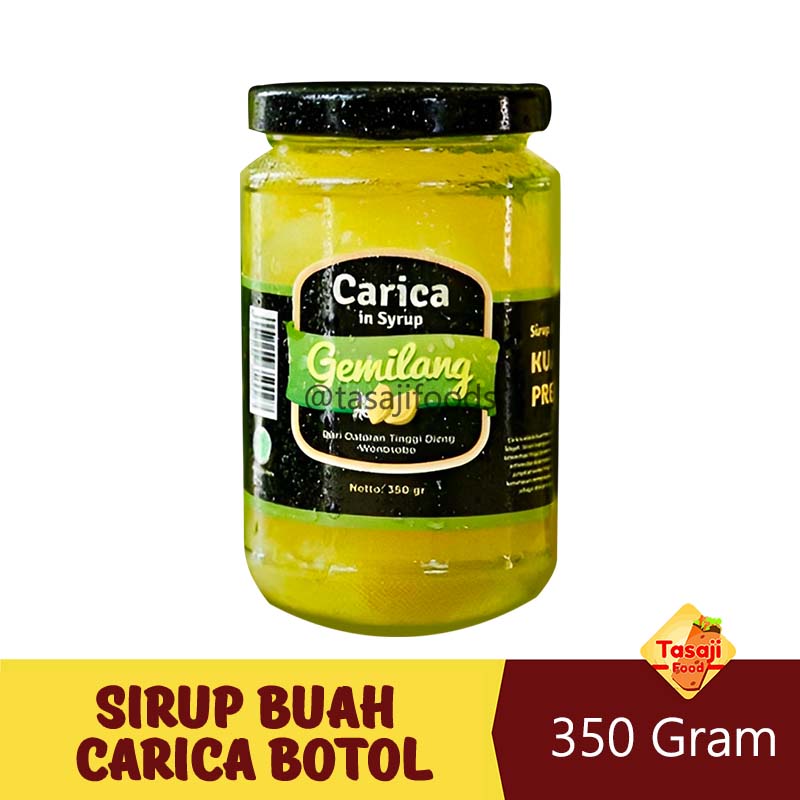 Sirup Buah Carica Botol Kaca 350 Gram