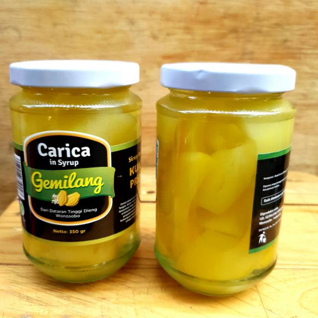 Sirup Buah Carica Botol Kaca 350 Gram
