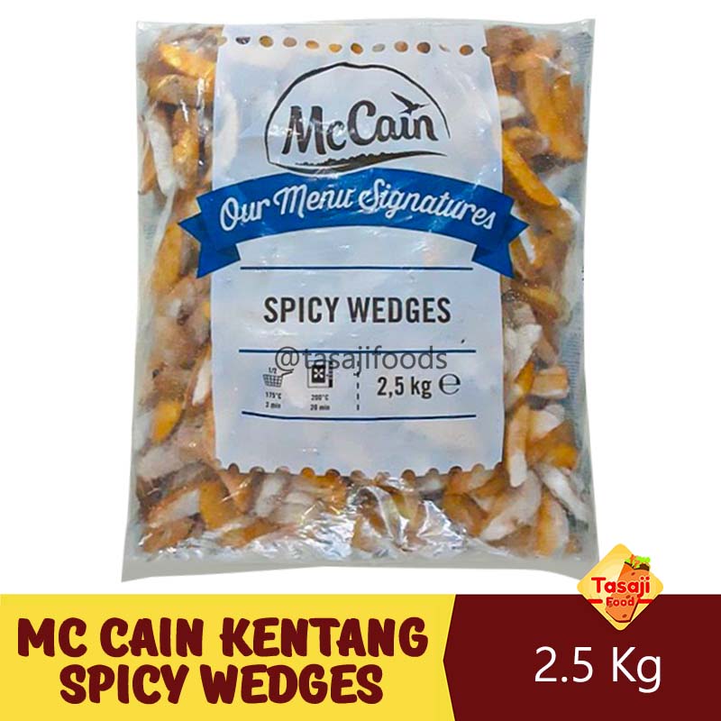 Mc Cain Kentang Spicy Wedges 2.5 Kg Kentang Beku Bumbu