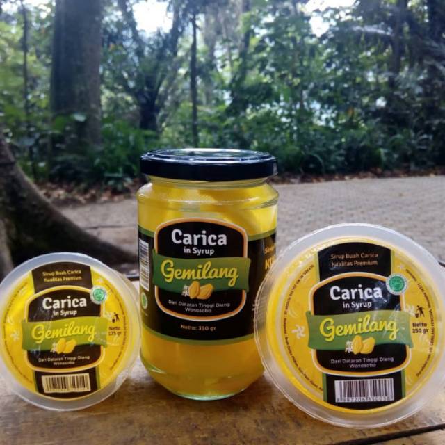 Sirup Buah Carica Botol Kaca 350 Gram