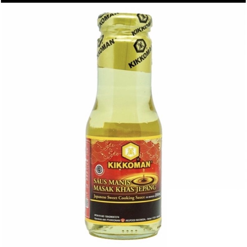 Kikkoman Japanese Sweet Cooking Sauce 250 ml Mirin HALAL Jepang