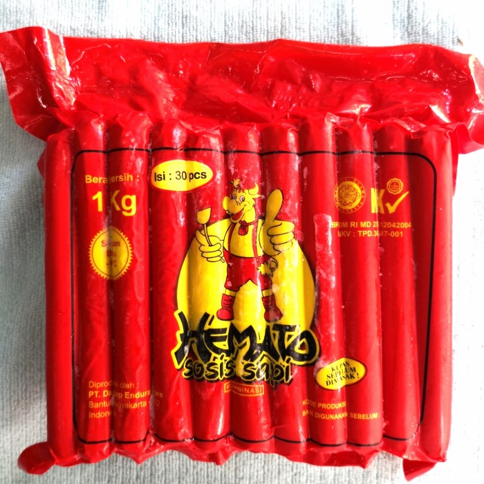 Hemato Sosis Sapi 1 Kg isi 30 Pcs