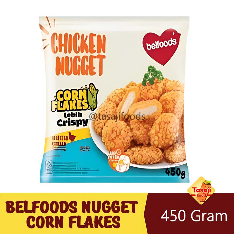 Belfoods Chicken Nugget Corn Flakes Lebih Crispy 450 Gram