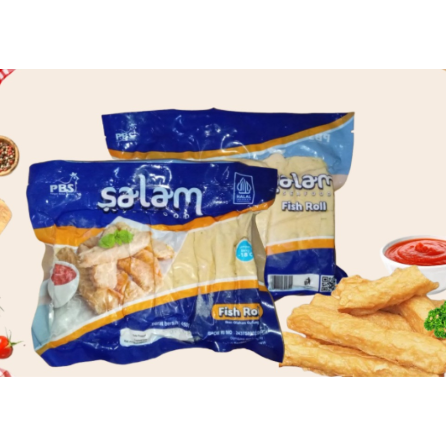 Salam Seafood Fish Roll 450 Gram Olahan Ikan