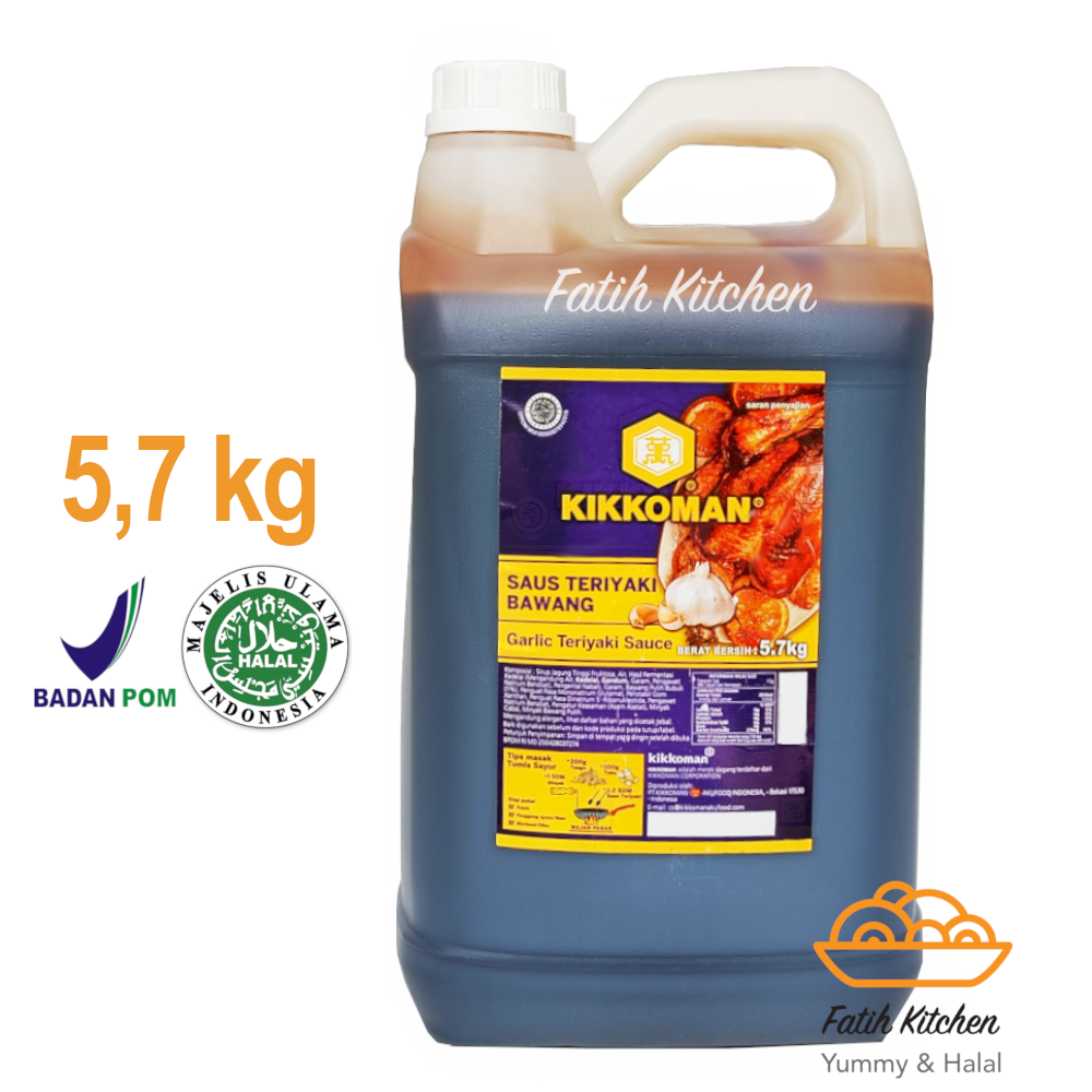 Kikkoman Saus Garlic Teriyaki Kemasan Jerigen 5 LITER