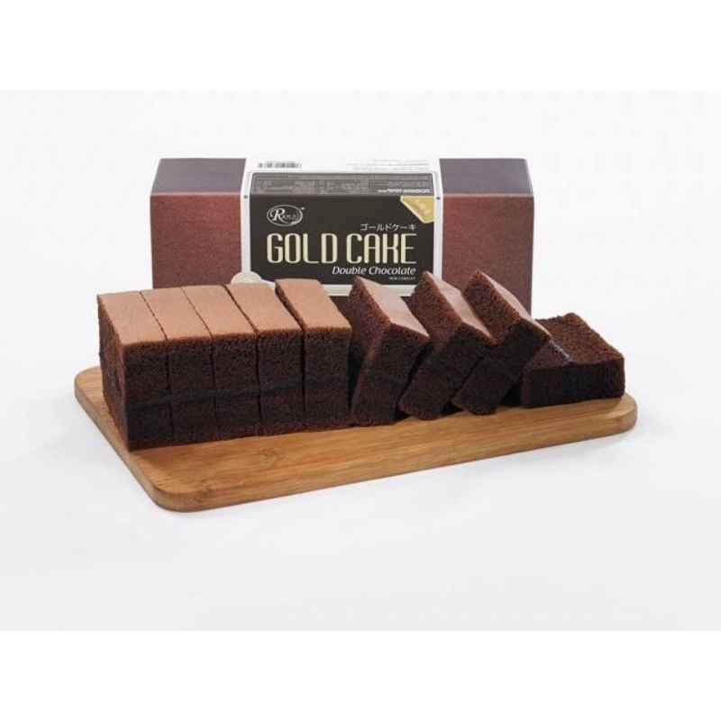 Rious Gold Cake Double Chocolate 200 Gram Keik Cokelat
