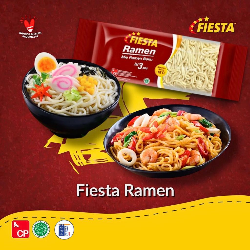 Fiesta Mie Ramen Beku Isi 3 Pcs 300 Gram