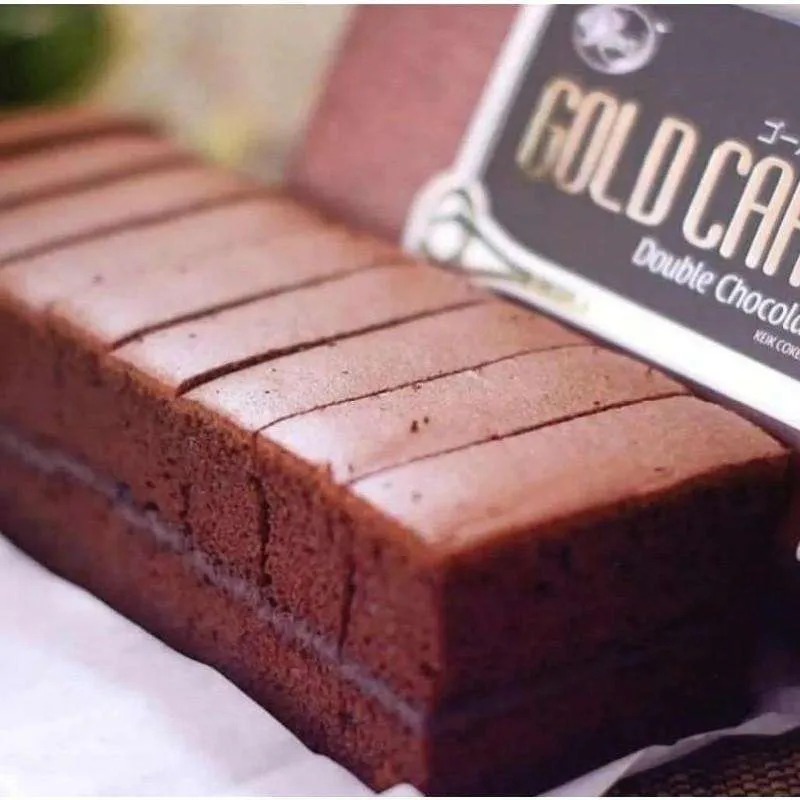 Rious Gold Cake Double Chocolate 200 Gram Keik Cokelat