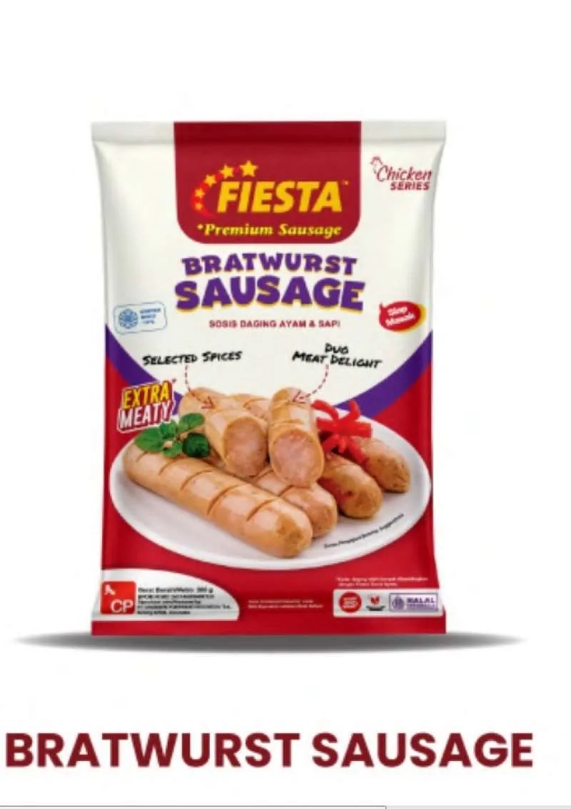 Fiesta Sosis Ayam Dan Sapi Bratwurst 300 Gram