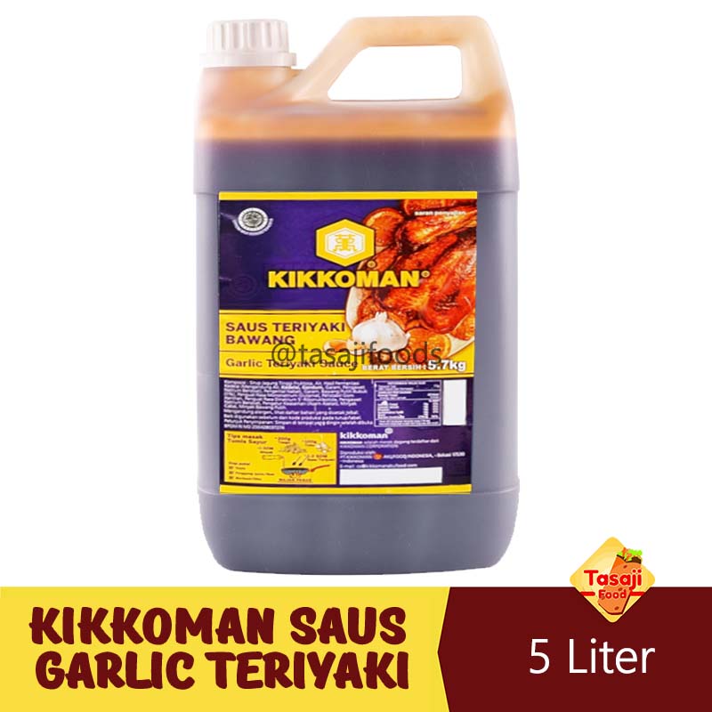 Kikkoman Saus Garlic Teriyaki Kemasan Jerigen 5 LITER