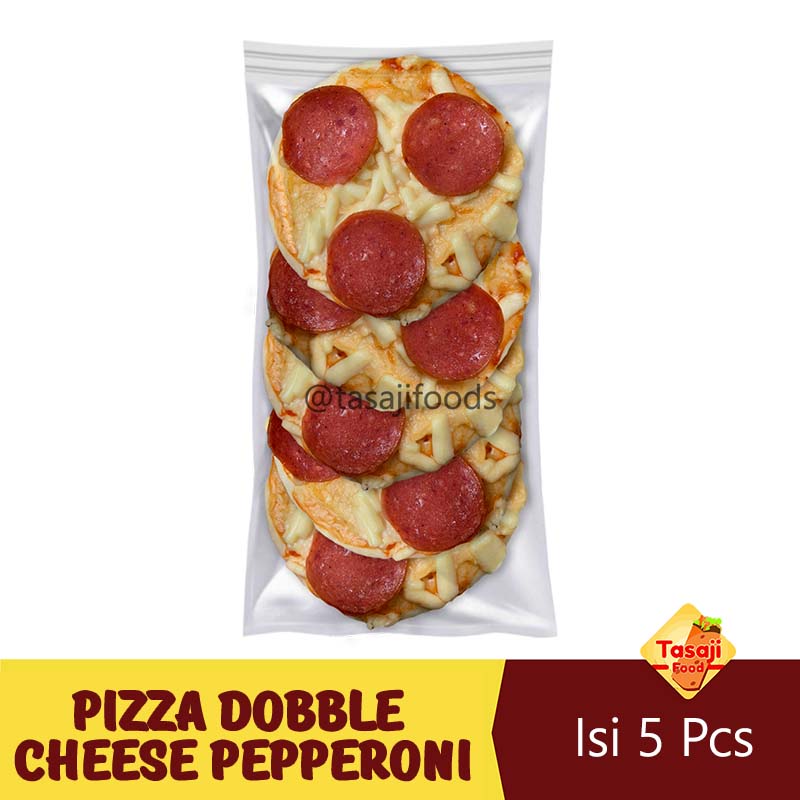 Pizza Mini Dobble Cheese Pepperoni Isi 5 Pcs