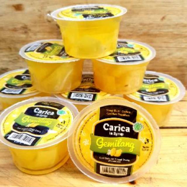 Sirup Buah Carica Cup 115 gr Paket 12 Cup