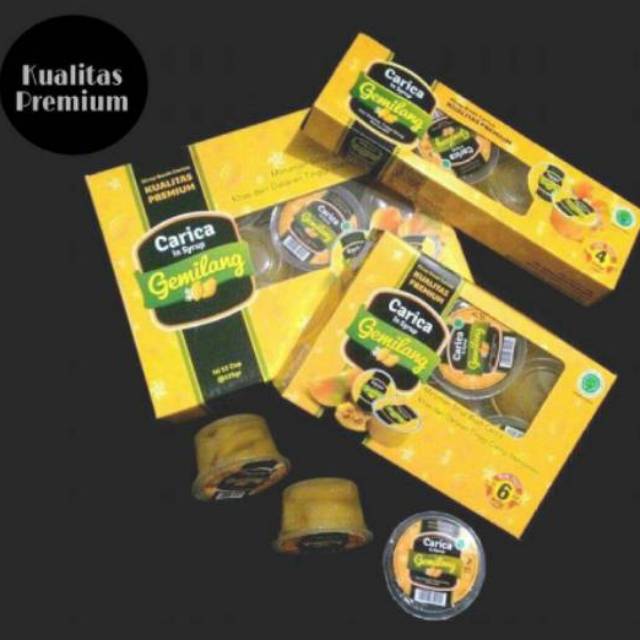 Sirup Buah Carica 115 gr Paket 6 pcs