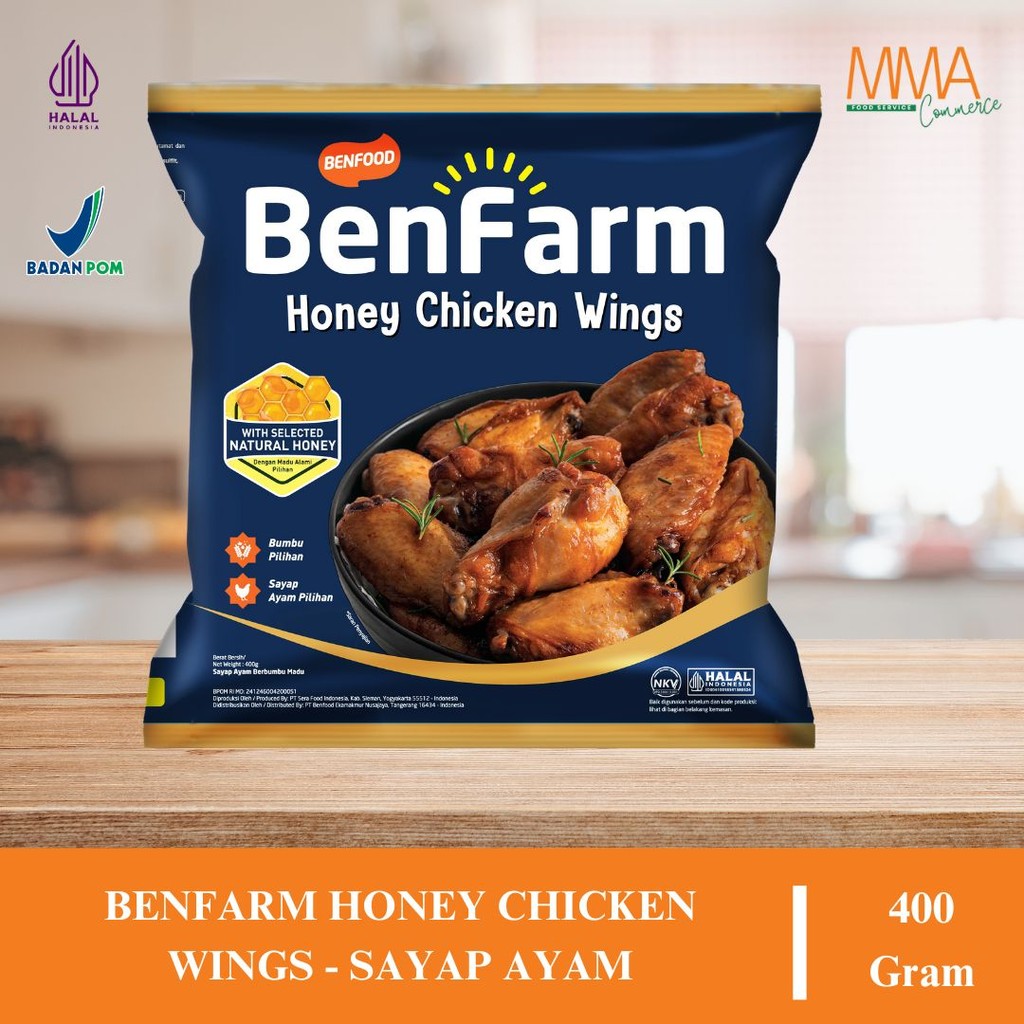 Benfarm Honey Chicken Wings 400 Gram