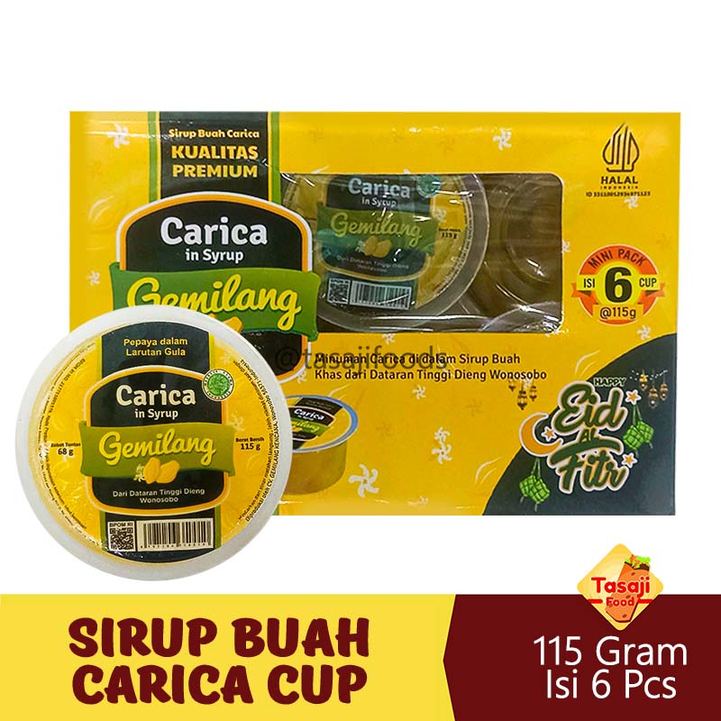 Sirup Buah Carica 115 gr Paket 6 pcs