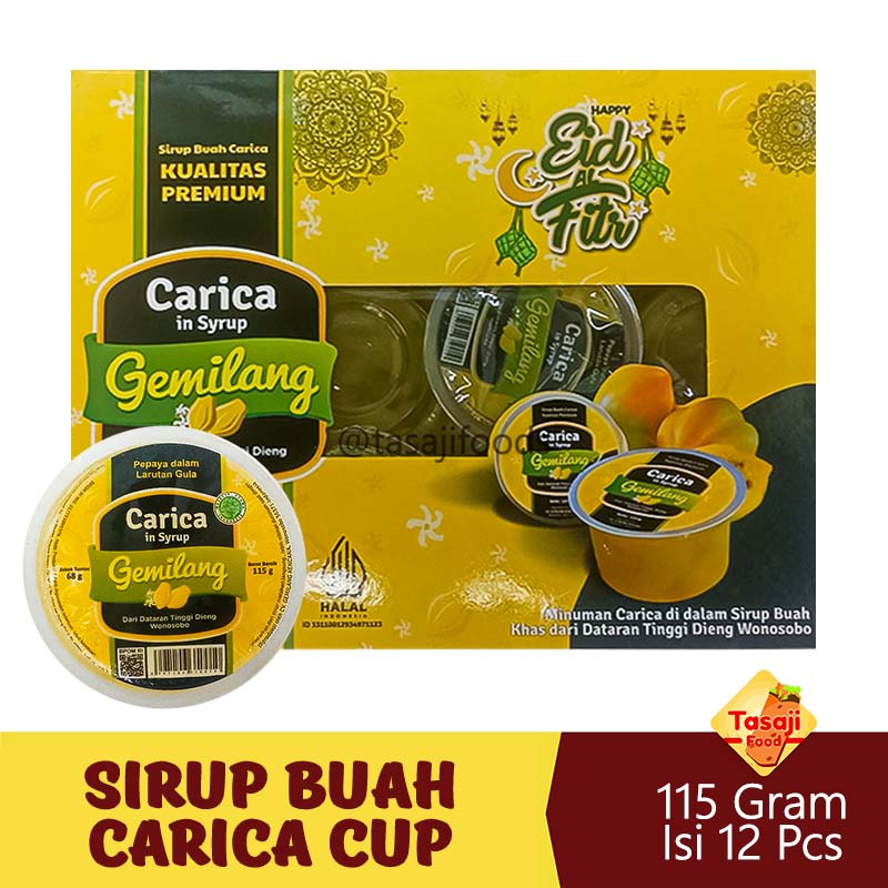 Sirup Buah Carica Cup 115 gr Paket 12 Cup