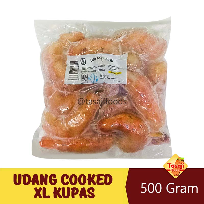 Udang Cooked XL Kupas 500 Gram Frozen