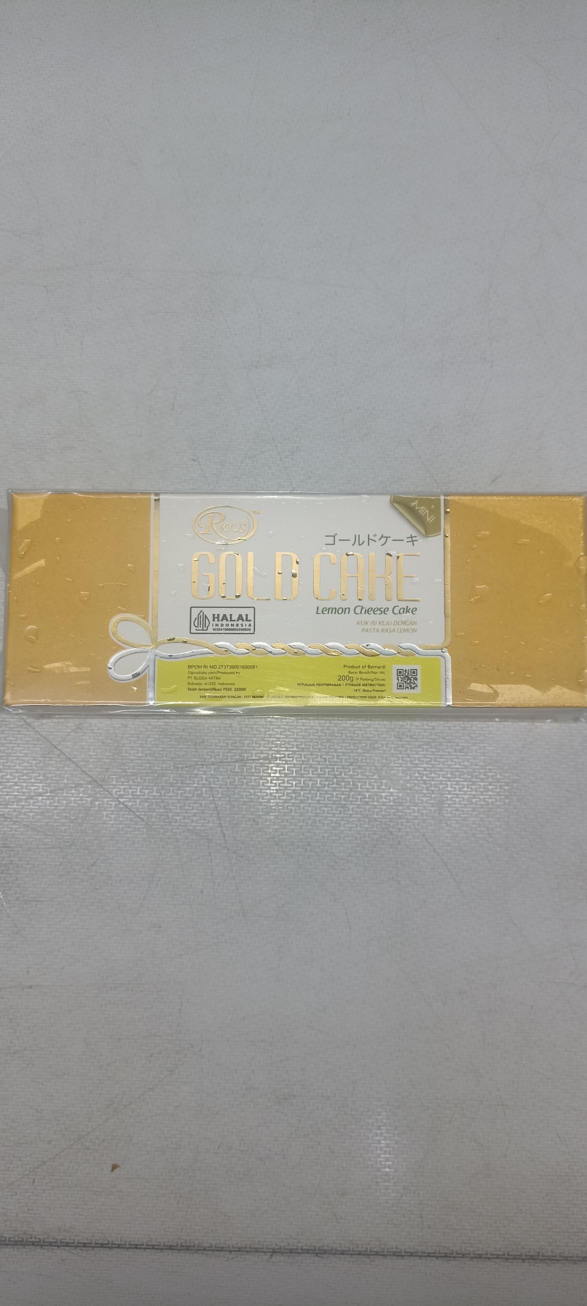 Rious Gold Cake Lemon Cheese Cake 200 Gram