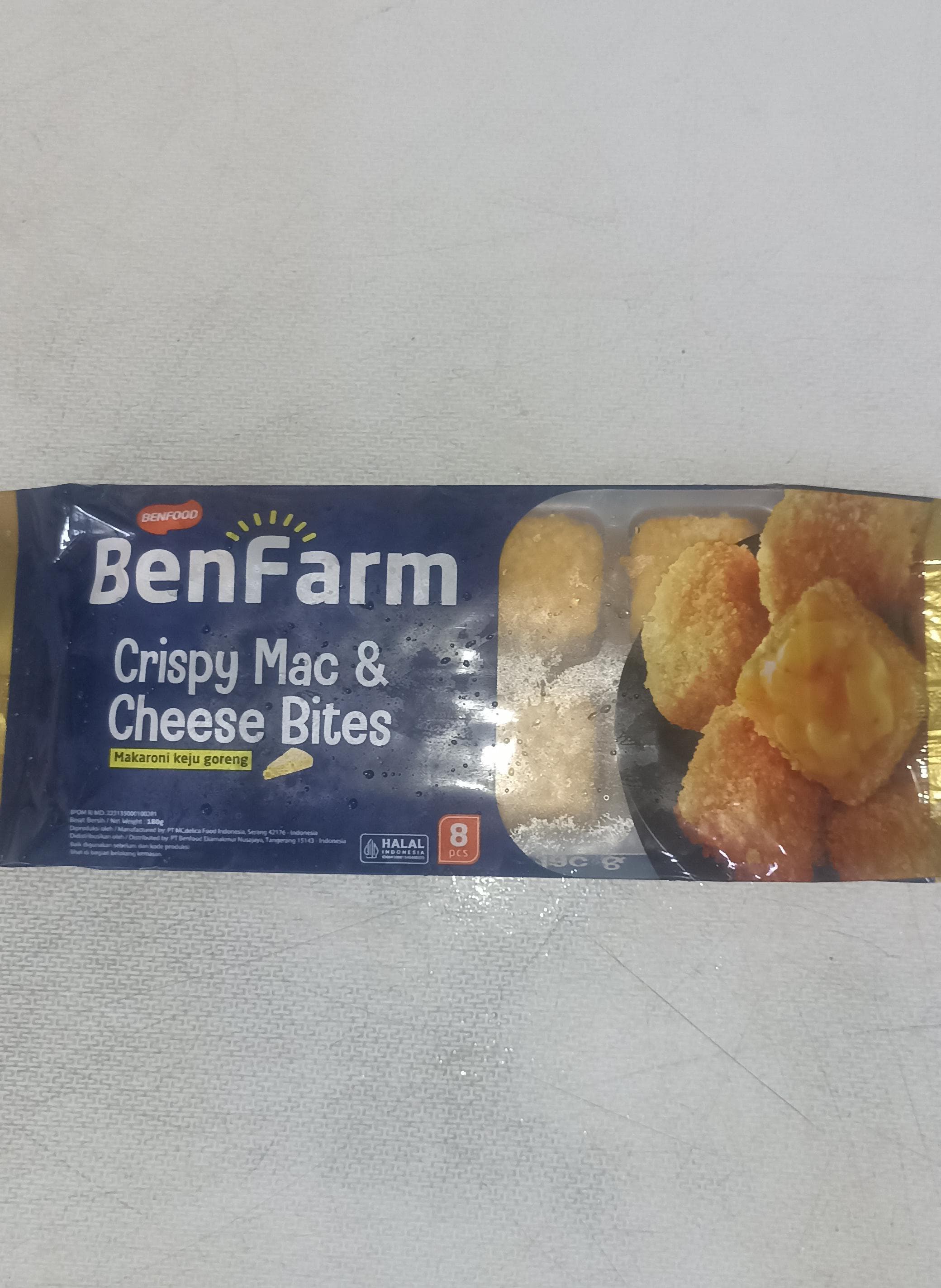 Benfarm Crispy Mac & Cheese Bites Isi 8 Pcs