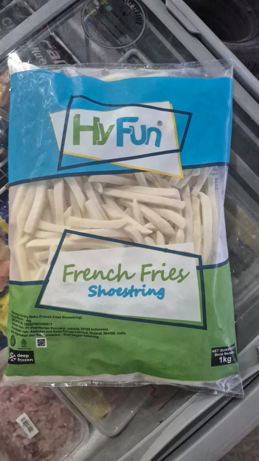 Hyfun Kentang Goreng Beku Shostring 1 Kg