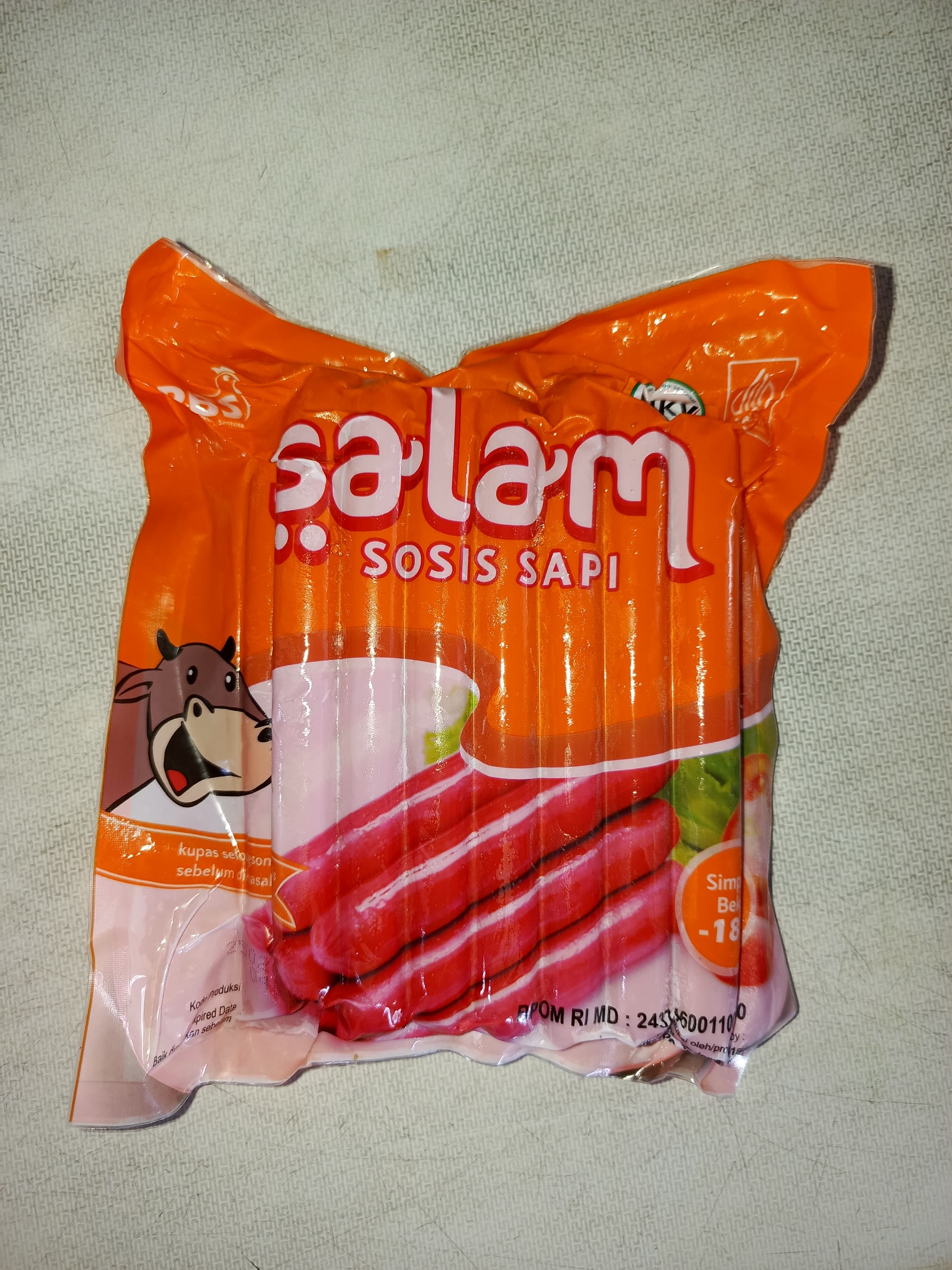 Salam Sosis Sapi Merah 500 Gram Beef Sausage