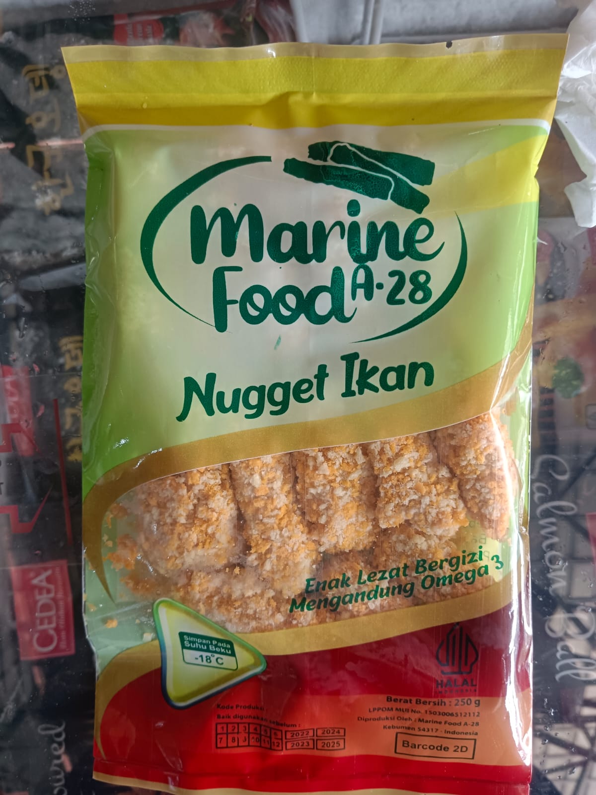 Marine Food A-28 Nugget Ikan 250 Gram Mengandung Omega 3