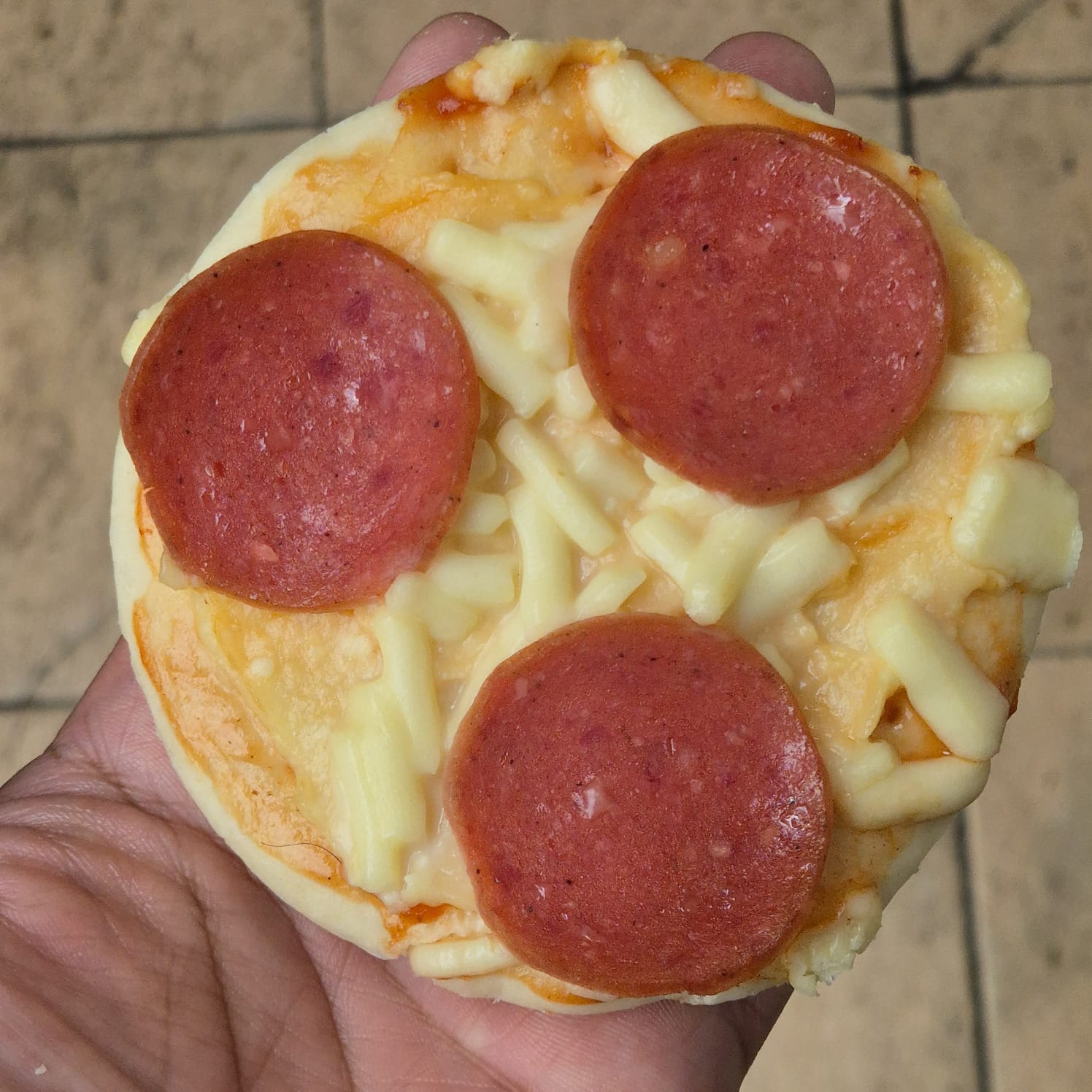 Pizza Mini Dobble Cheese Pepperoni Isi 5 Pcs