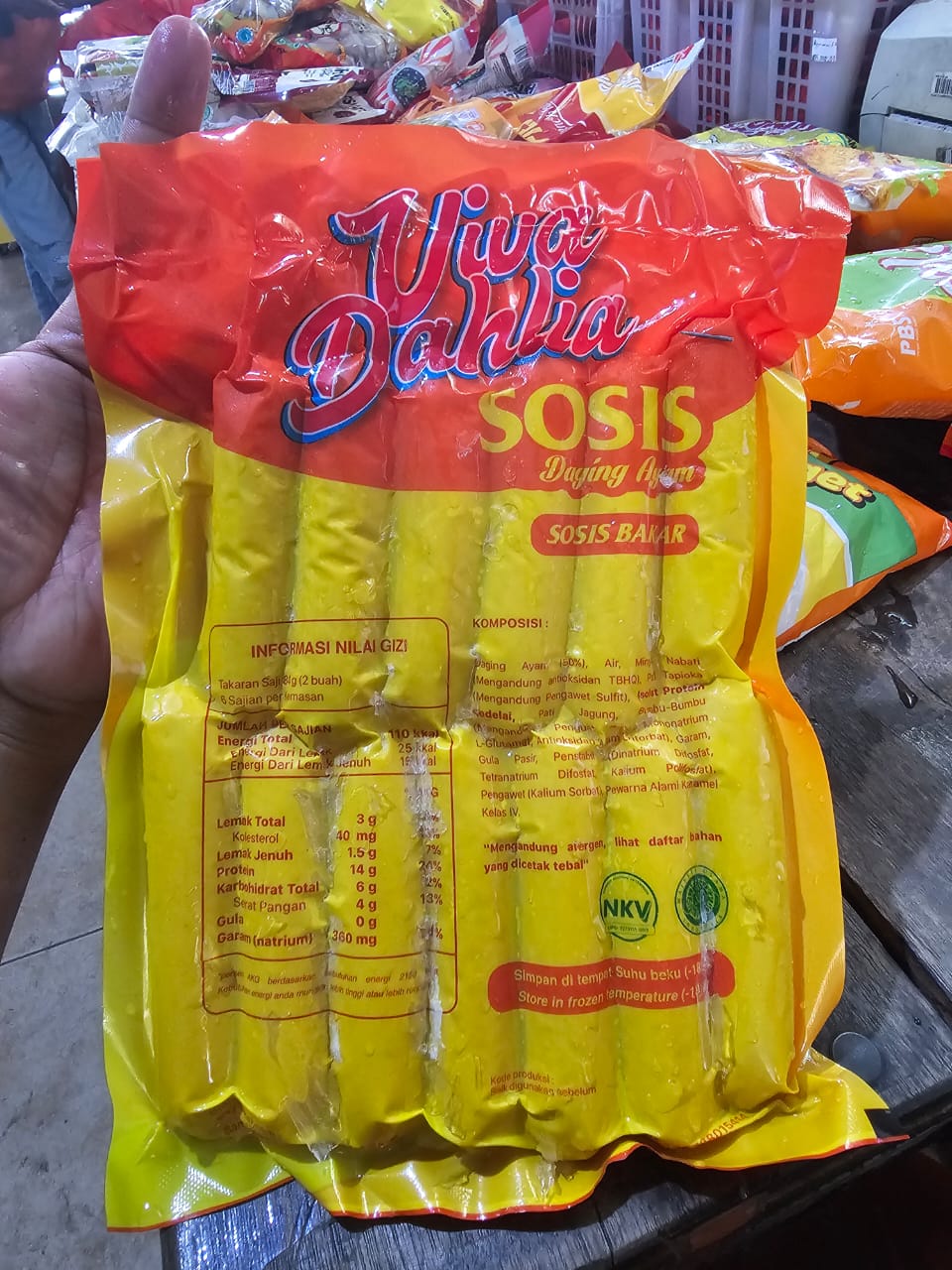 Viva Dahlia Sosis Bakar 500 Gram Isi 13 Pcs