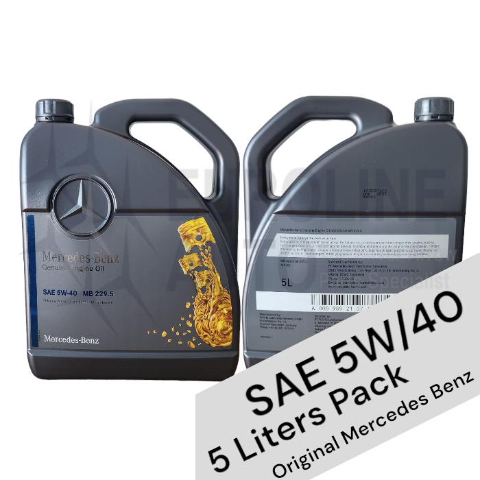 Oli Mesin Mercedes Benz Original 5W-40 MB.229.5  5 Liter / Gln