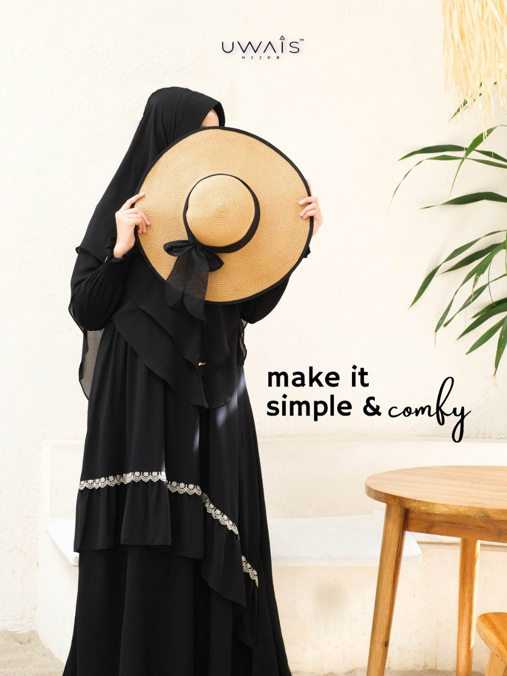 Uwais - Syaima Dress Wanita Kekinian Dewasa Gamis Daily Syari Terbaru Motif Wudhu Busui Friendly Premium thumb 2