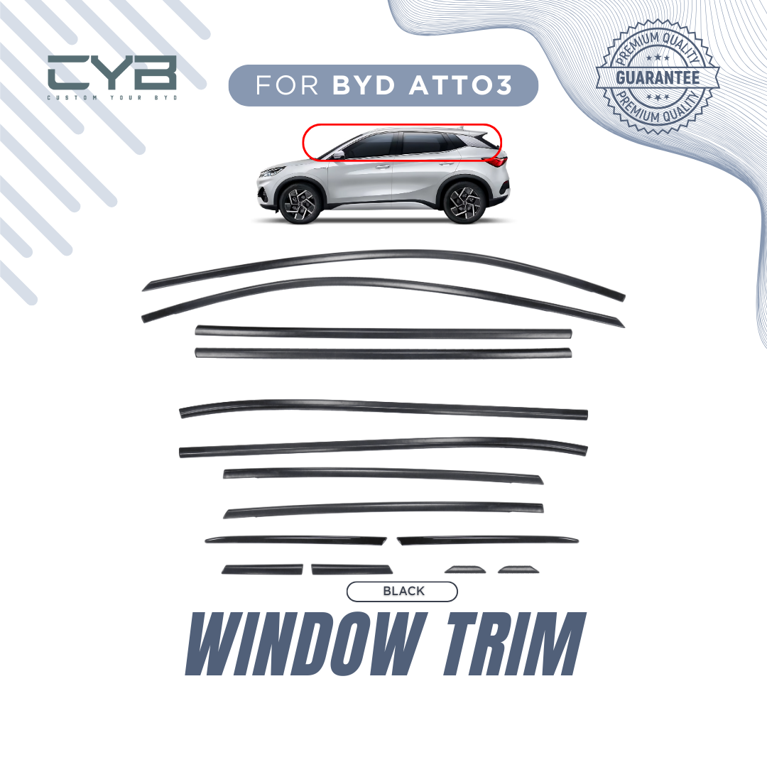 BYD Atto3 - Window Trim [Hitam] 2