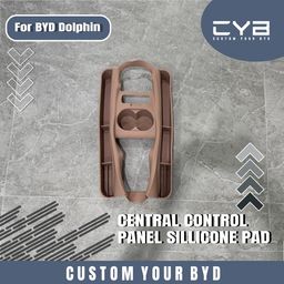 BYD Dolphin - Central Control Panel Silicone Pad [Coklat]