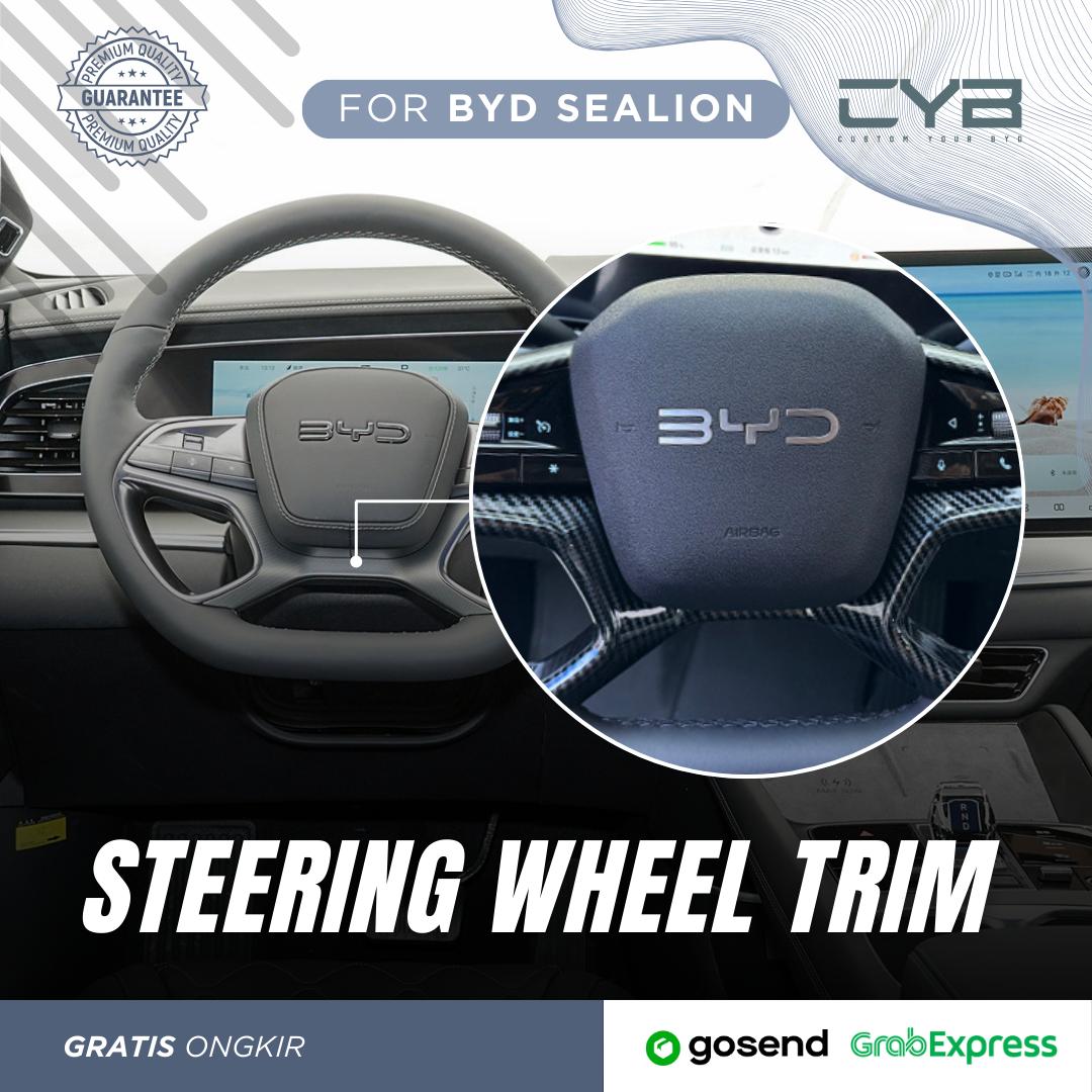 BYD Sealion 7 - Steering Wheel Trim [Carbon] 4
