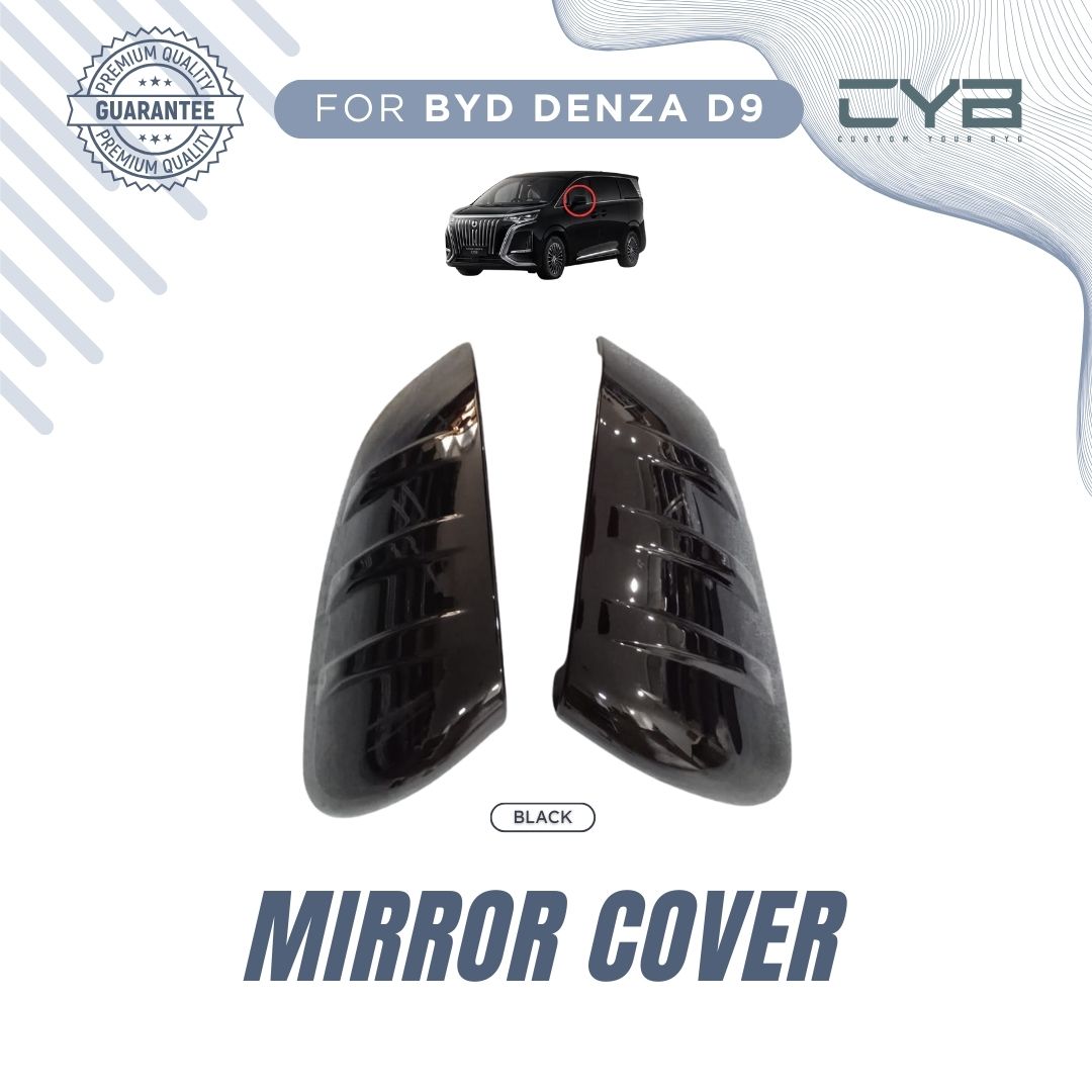 Denza D9 - Mirror Cover - 2 Pcs/Set [Hitam] 2