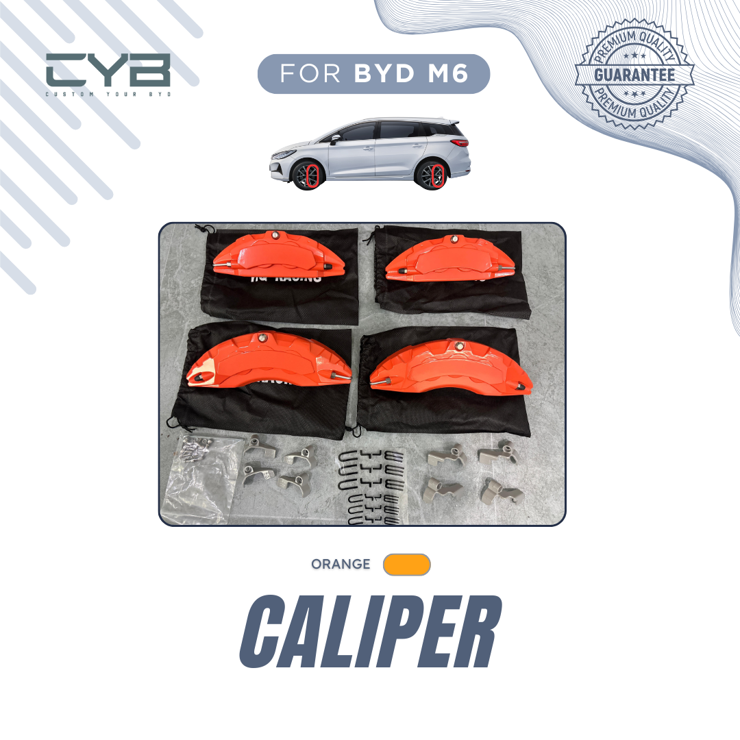 BYD M6 - Caliper - 4 pcs/set [Orange M6] 2