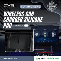 BYD Seal - Wireless Car Charger Silicone Pad [Putih]