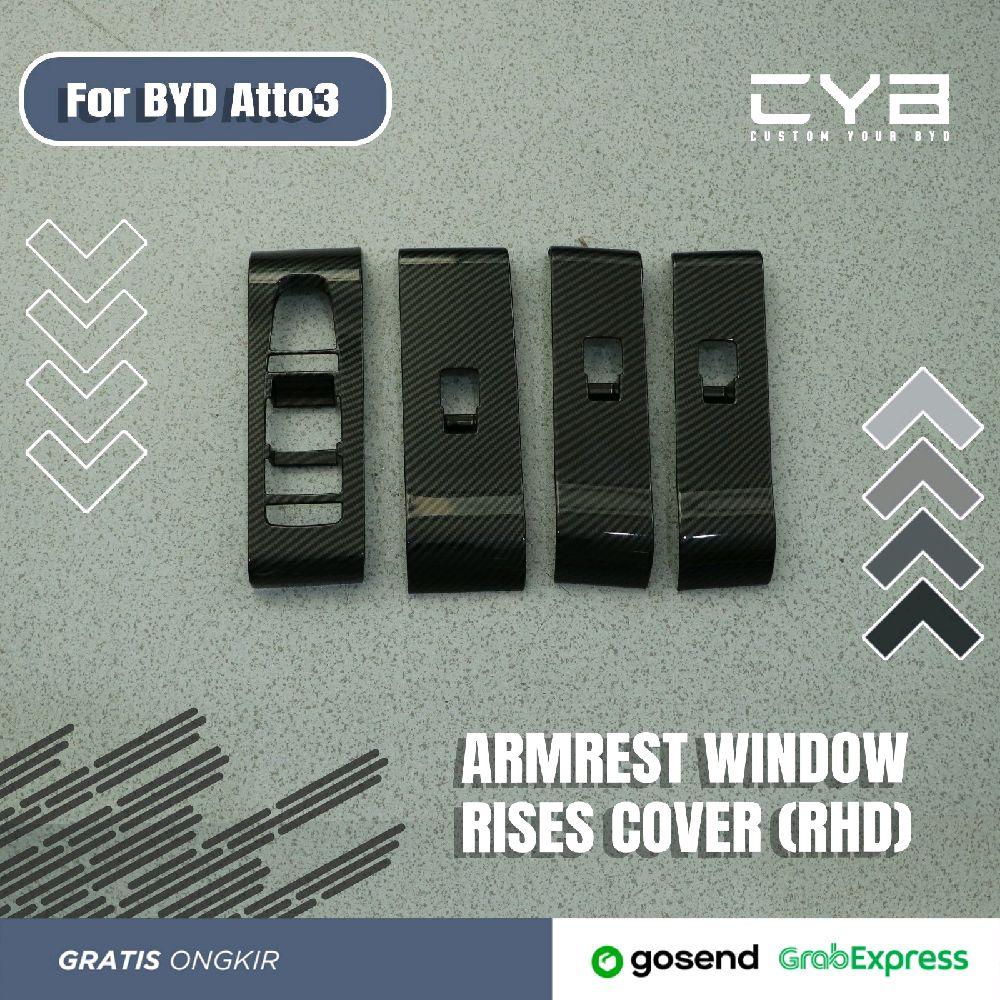 BYD Atto3 - Armrest Windows Rises Cover [Carbon] 2