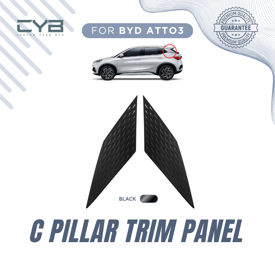 BYD Atto3 - C Pillar Trim Panel [Hitam] 2