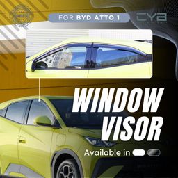 BYD Atto1 - Window Visor - 4 Pcs/Set [List Silver] 3