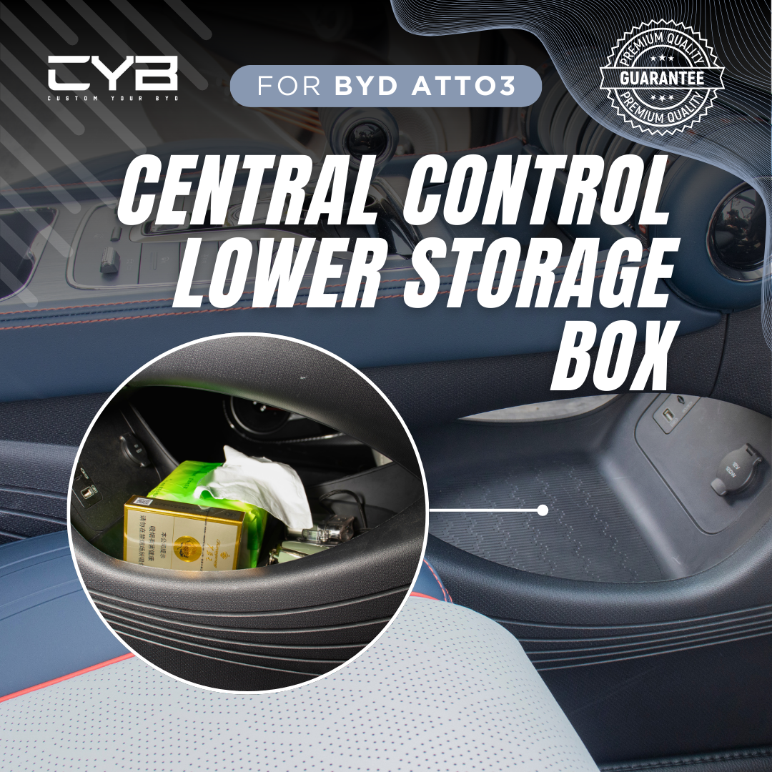 BYD Atto3 - Central Control Lower Storage Box [Flocking] 4